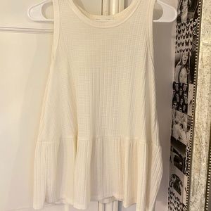 Super cute ruffle tank!